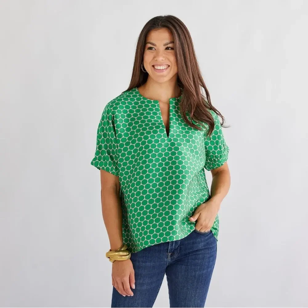 New Caryn Lawn Betsy Polka Dot Top